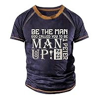 Mens Shirt,Summer Loose Plus Size Short Sleeve T Shirt Printed Fashion Casual Outdoor Tees Top Blouse