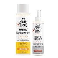 Skout's Honor Itchy Dog Kit (Honeysuckle) - Calms, Soothes and Hydrates Itchy, Irritated Skin