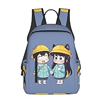 Anime Komi Can'T Communicate Backpack Laptop Daypack Travel Business Bag Casual Rucksack Full Print Backpacks