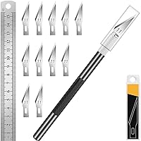 16 Piece Precision Craft Hobby Knife Kit, Utility Art Exacto Sharp Razor  Knives Tool Set for Carving, Architecture Modeling, Scrapbooking,  Sculpture