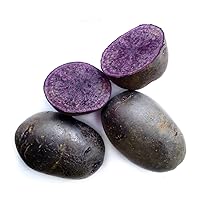 Purple Majesty Potato Tubers - High Yielding, Unique and Nutritious Harvest, Potato Tubers for Planting - Low Maintenance & Easy to Grow (30 Pack)