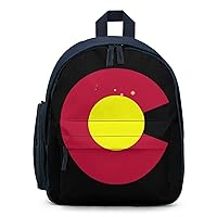 Colorado State Flag Backpack Small Travel Backpack Lightweight Daypack Work Bag for Women Men