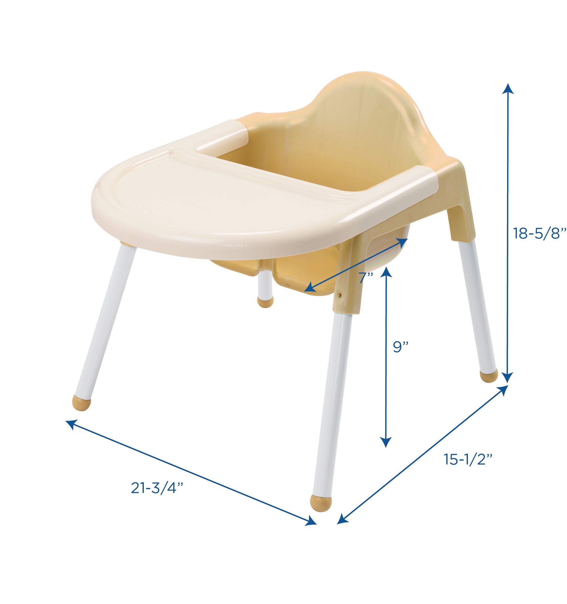 Angeles Feeding Chair, AFB7940, Infant, Baby & Toddler Stacking Nursery Chairs with Harness, Daycare, Homeschool or Classroom Furniture for Girls-Boys