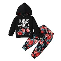 Baby Girl Outfit, 3-24 Months Newborn Girls Solid Romper Tops Flower Print Pants With Headbands Outfit Set