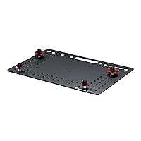 Manfrotto TetherGear Laptop Deck, 4.8 mm Thick Lightweight Aluminium Laptop Mount, 46 cm x 31 cm, Cheese Plate Style, Anti-Slip Mounting Hardware and Cable Management, MLTSA4301B