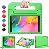 Kid Friendly Case Compatible for LG G Pad 5 10.1 inch 2019 T600 T605 Shockproof Ultra Light Weight Convertible Handle Stand Cover (Green)
