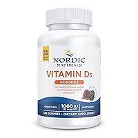 Vitamin D3 Gummies, Wild Berry - 120 Gummies - 1000 IU Vitamin D3 - Great Taste - Healthy Bones, Mood & Immune System Function - Non-GMO - 120 Servings