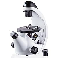 by AmScope 40X-500X Inverted Student Microscope Kit w/Experiment + Blank & Prepared Slides