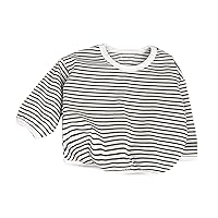 Newborn Infant Baby Girls Boys Autumn Striped Long Sleeve Shirt Tops Clothes Boys Tops Size 14 16