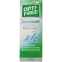 Opti-Free Puremoist Multi-Purpose Disinfecting Solution - 10 oz, Pack of 6