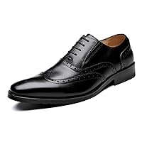 Men's Oxfords Formal Dress Genuine Leather Wingtips Oxfords Shoes Fashion Casual Derby Business Shoes