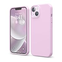 elago Compatible with iPhone 14 Case, Liquid Silicone Case, Full Body Protective Cover, Shockproof, Slim Phone Case, Anti-Scratch Soft Microfiber Lining, 6.1 inch (Light Lilac)