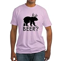 Fitted T-Shirt Deer Plus Bear Equals Beer! - Pink, Large