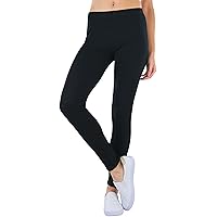 ToBeInStyle Women's Skinny Fit Cotton Full Length Leggings Tights - Regular and Plus Sizes