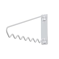 ClosetMaid Hanging Bar Valet Rod for Wall or Door Mount Installation, Hardware Included, Folding Design, Durable Steel, White, 11.75