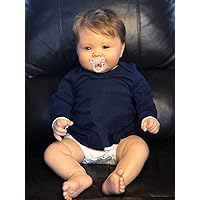 Reborn Baby Dolls 24inch Really Cute Toddler Boy Baby Doll That Look Real Realistic Soft Silicone Newborn Baby Babies Gifts for Kids Age 3+