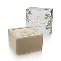 Thymes Frasier Fir Bar Soap - Pine Tree Scented Hand and Body Soap (5.5 oz)