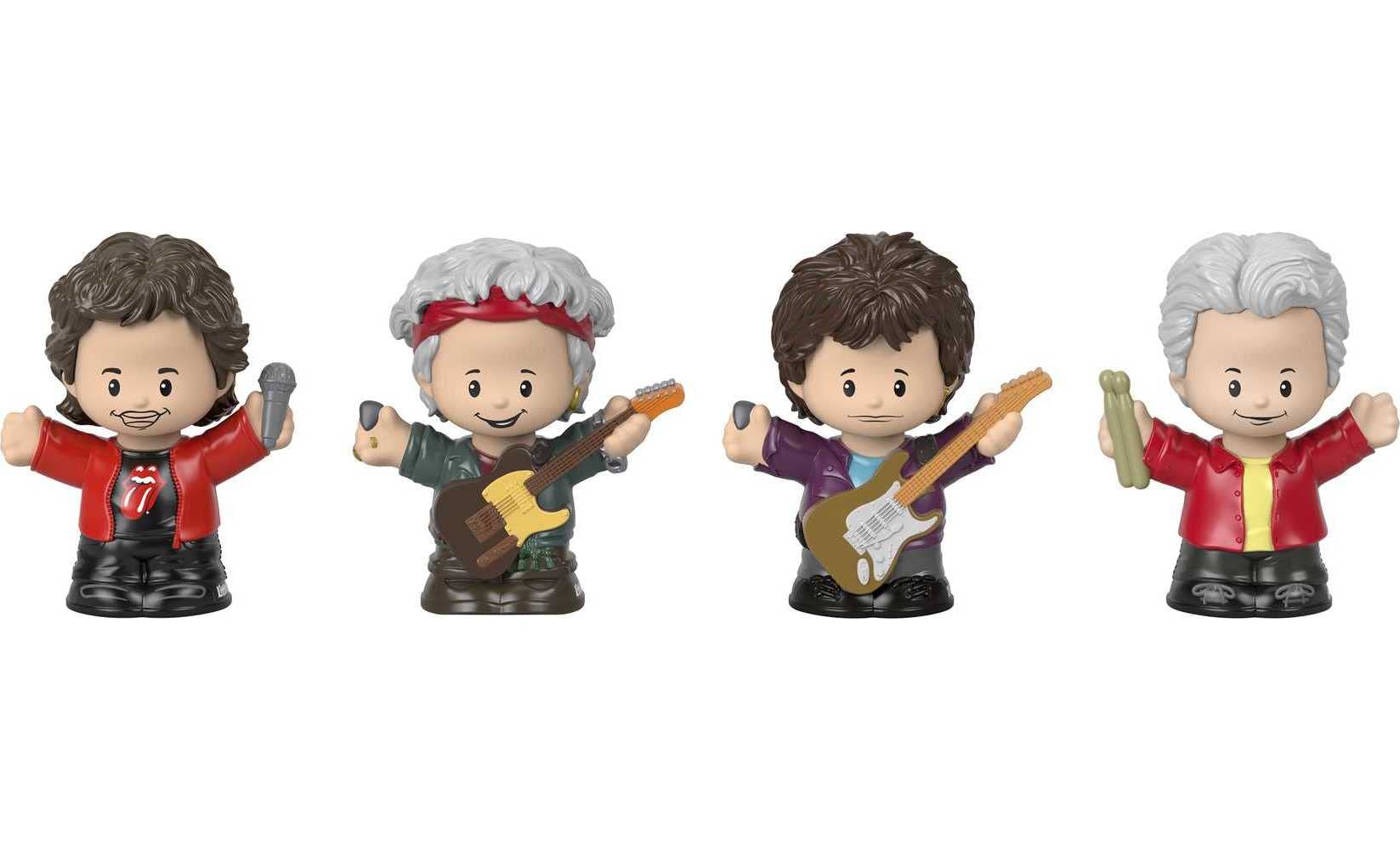 Little People Collector Rolling Stones Special Edition Figure Set in Display Gift Package for Adults & Fans, 4 Figurines