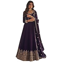 Reception Wear Pakistani Anarkali Gown Suits Indian Sewn Salwar Kameez Dress