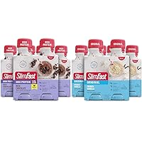 SlimFast High Protein Chocolate Shake with Caffeine Bundle (Pack of 3) and SlimFast French Vanilla Meal Replacement Shake Bundle (Pack of 3)
