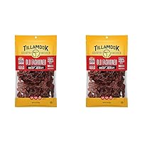 Tillamook Country Smoker Real Hardwood Smoked Beef Jerky, Old Fashioned, 10 Ounce (Pack of 2)