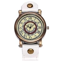 Women's Watches with Leather Band and Metal Casual Quartz Watch Fashion Simple Analog Wrist Watch