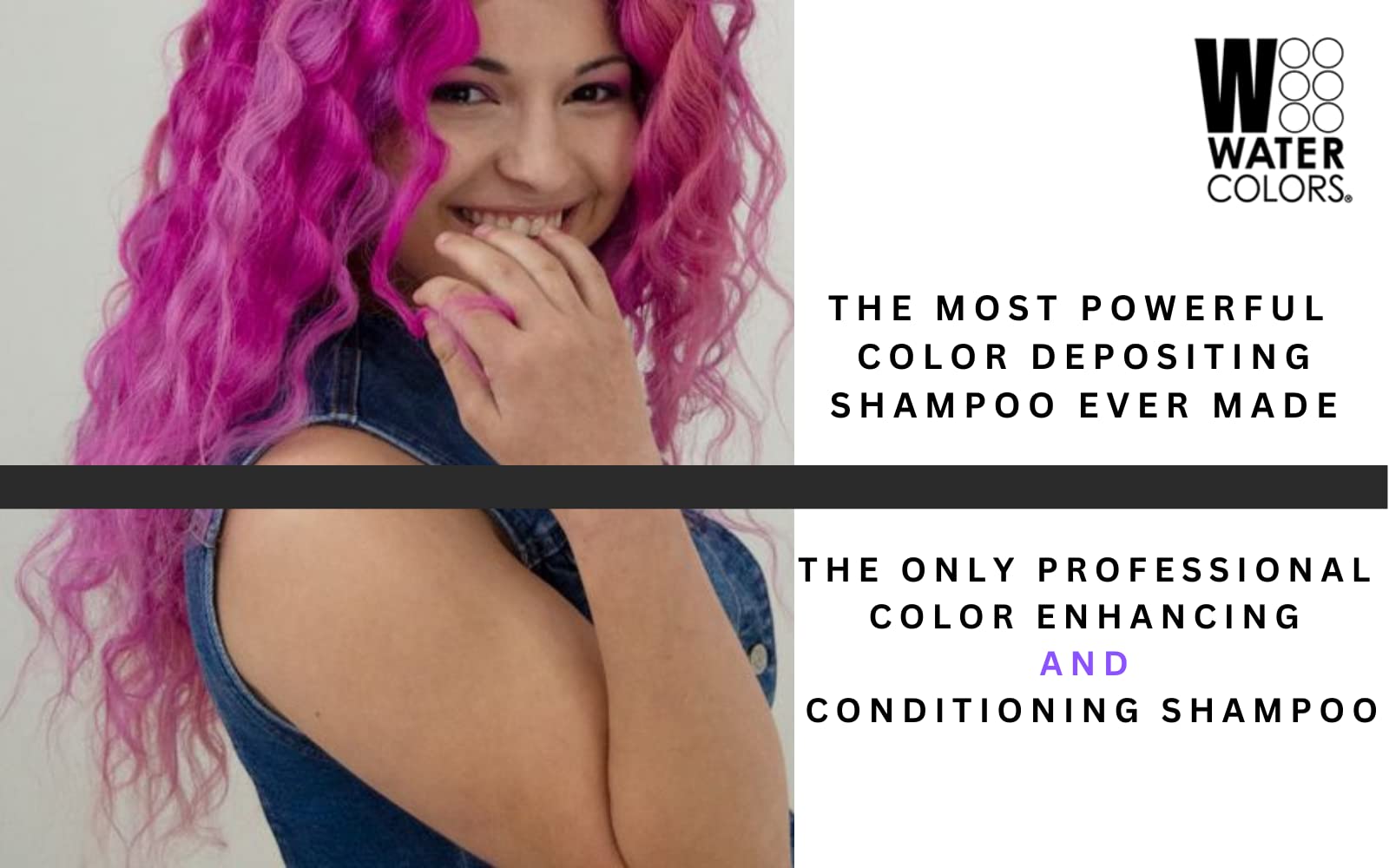 Watercolors Intense Metallic Color Depositing Sulfate Free Shampoo, Maintains & Enhances Hair Color (INTENSE METALLIC COPPER 8.5 Fl Oz).