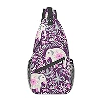 Llama Animal Alpaca Tropical Cactus Sling Bag Crossbody Backpack Sling Backpack Shoulder Bag For Women Men
