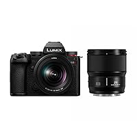Panasonic LUMIX S5II Mirrorless Camera (DC-S5M2KK) with LUMIX S Series 24mm F1.8 Lens (S-S24)