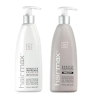 Hairmax Density Haircare Shampoo & Conditioner Set - For Thinning Hair Loss - Supports Hair Density - Invigorates Hair & Scalp - For Men & Women - pH-Balanced - 10 fl oz (2 Bottles)