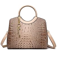 Tote Bags for Women Faux Leather Handbags Purses Crocodile Pattern Satchel Bag Shoulder Crossbody Bag Ladies Work bag