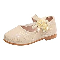Slides for Toddler Fashion Summer Children Sandals Girls Casual Shoes Flat Bottom Lightweight Pearl Ribbon Flower E Kids