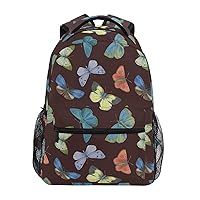 ALAZA Butterflies Painted in Watercolor Travel Laptop Backpack Durable College School Backpack