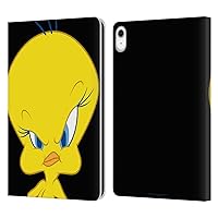 Head Case Designs Officially Licensed Looney Tunes Tweety Characters Leather Book Wallet Case Cover Compatible with Apple iPad 10.9 (2022)