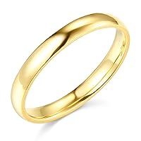 Solid 14k White Gold Wedding Band Plain Milgrain Ring Polished Finish Regular Fit, 3 mm Size 9