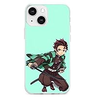 iPhone 13 Anime Ghost Killer Tanjiro Phone Case Case for iPhone 13 Series, Shockproof Protective Phone Case Slim Thin Fit Cover Compatible with iPhone, iPhone13 Mini