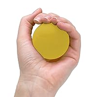 THERABAND Hand Exerciser, Stress Ball For Hand, Wrist, Finger, Forearm, Grip Strengthening & Therapy, Squeeze Ball to Increase Hand Flexibility & Relieve Joint Pain, Yellow, Extra Soft