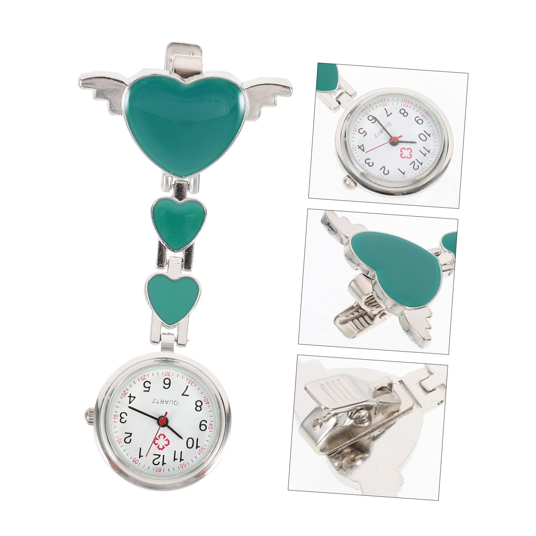 BESTOYARD Pocket Watch Nurse Watch Clip on Student Nurse Gifts Women Clip on Watch Hanging Nurse Watch Lapel pin