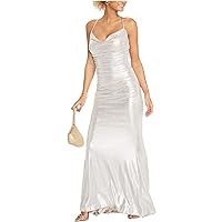 Eliza J Womens Shimmer Gown Dress
