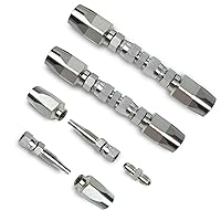 12Pack 3/8 Hydraulic Hose Fitting-3/8 Hose x 3/8 NPTF Male Pipe Thread  Hydraulic Hose End Swivel Crimp Compatible with Dayco Weatherhead U-Series …