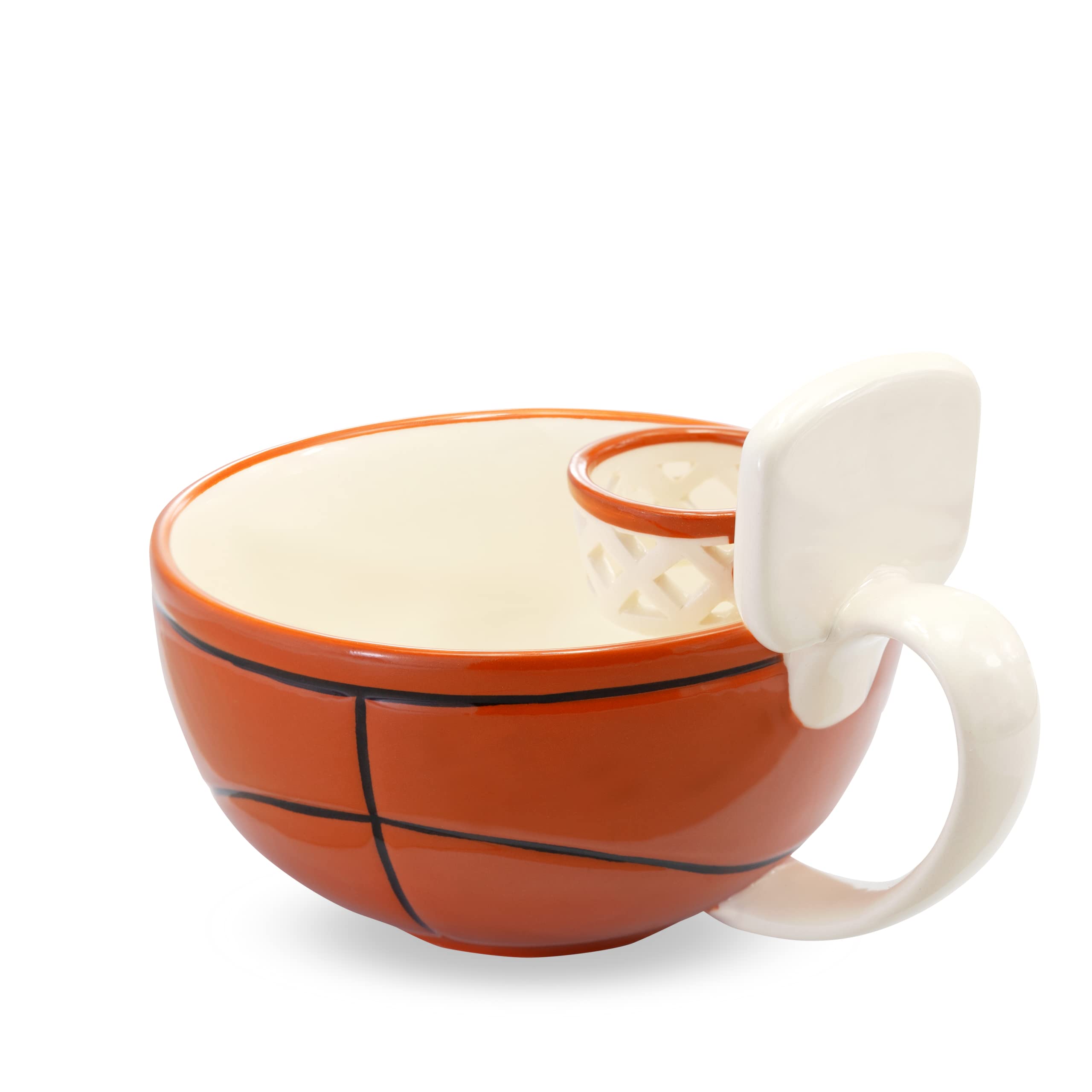 MAX'IS Creations | The Mug with a Hoop| Coffee & Hot Chocolate Mug, Cereal, Soup Bowl Cup | Novelty Gift Basketball Accessories for Sports Coaches, Dad, Mom, Gifts for Boys 8-12 &Girls