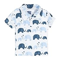 KicKee Pants Baby Boys' Print Short Sleeve Polo Prd-kpct193s16d2-bbe