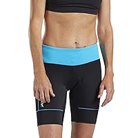 Zoot Women’s Core 8-Inch Tri Shorts, Quick Dry Performance Triathlon Short with Cycling Chamois Pad, Pockets & UPF 50+ Fabric