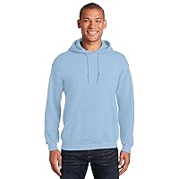 Hooded Pullover Sweat Shirt Heavy Blend 50/50 7.75 oz. by Gildan (Style# 18500) (Large, Light Blue)