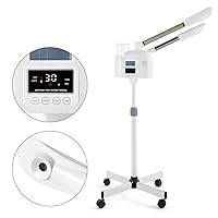 Professional Facial Steamer 2 in 1 Upgrade Esthetician Steamer with hot & Cold Nozzle Beauty Face Equipment Use at Home or Salon