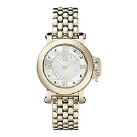 Guess Collection Femme Bijou x52004l1s 30 mm Gold PlatedステンレススチールCaseゴールドメッキステンレススチールSynthetic Sapphire Women 's Watch