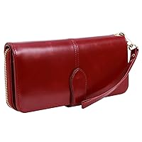 HESHE Women’s Genuine Leather Top Handle Bags Hobo Purse Satchel Shoulder Crossbody Bag Credit Card Holder with Zipper