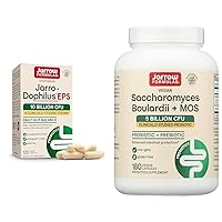 Jarrow Formulas Jarro-Dophilus EPS Probiotics 10 Billion CFU Saccharomyces Boulardii Probiotics + MOS 5 Billion CFU Probiotic Yeast