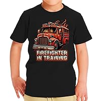 Firefighter in Training Toddler T-Shirt - Themed Kids' T-Shirt - Art Tee Shirt for Toddler