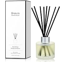 Reed Diffuser Set, 100ml Bamboo & White Tea Scented Essential Oil Diffuser, Home Fragrance for Living Room, Bathroom, Office